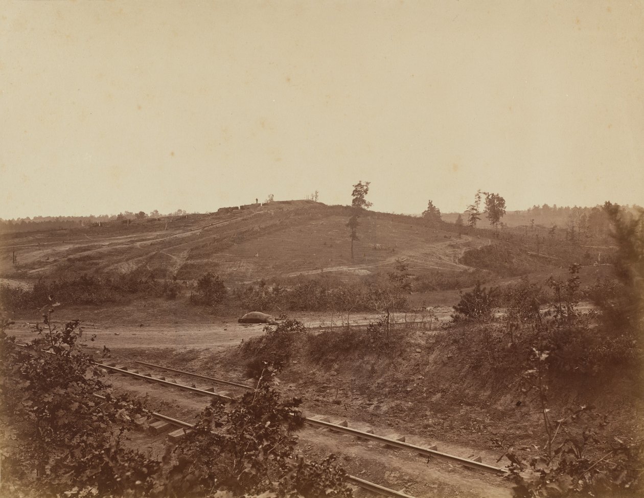 1864年、アトランタの戦場。 作： ジョージ・N・バーナード