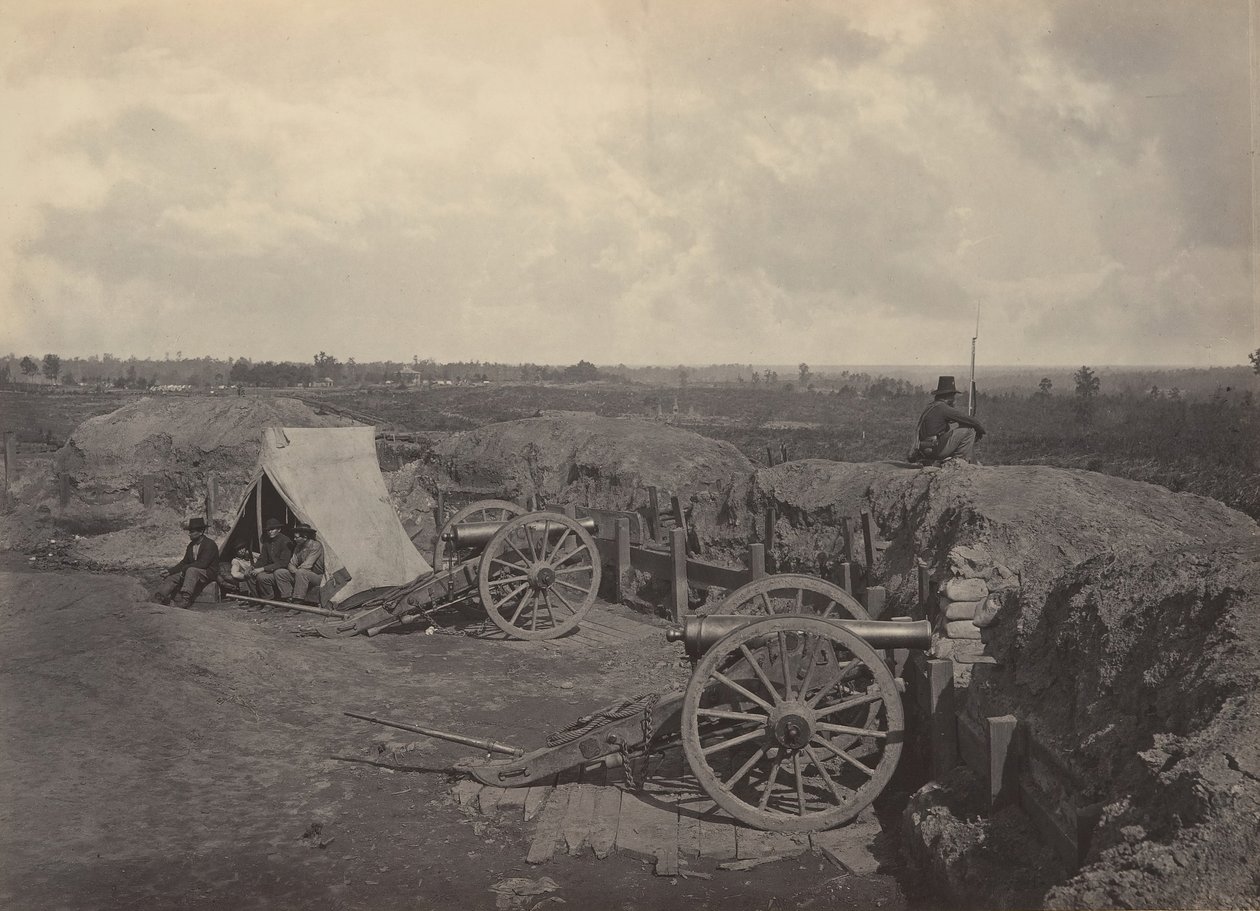 1860年代、ジョージア州アトランタ前の反乱軍第4号。 作： ジョージ・N・バーナード