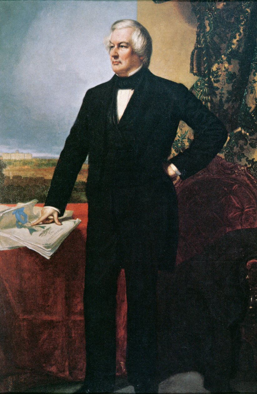 ミラード・フィルモア (1800-74) (カラーリソ) 作： ジョージピーターアレクサンダー（後）ヒーリー