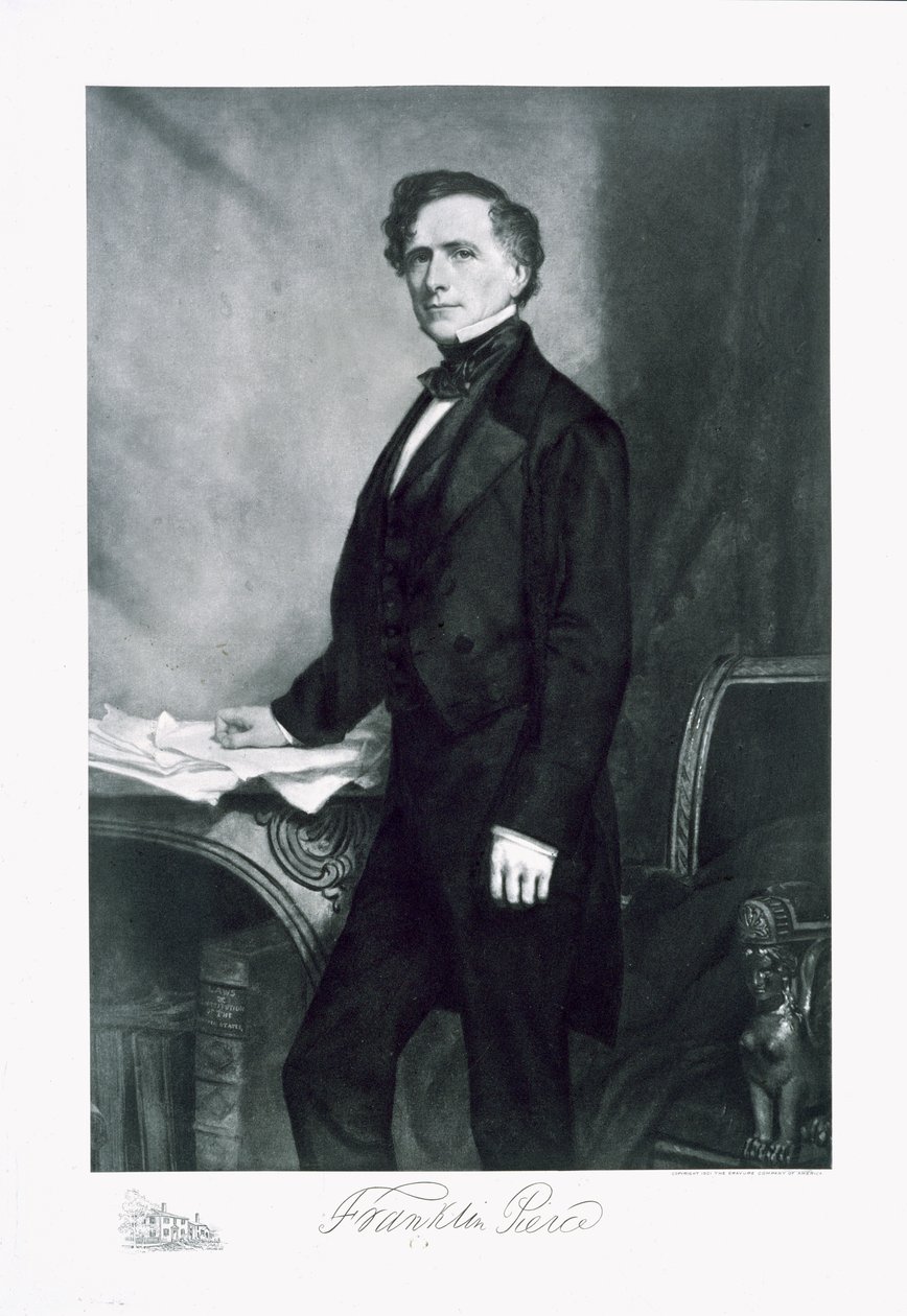 フランクリン・ピアス、アメリカ合衆国第14代大統領、パブ。 1901（グラビア） 作： ジョージピーターアレクサンダーヒーリー