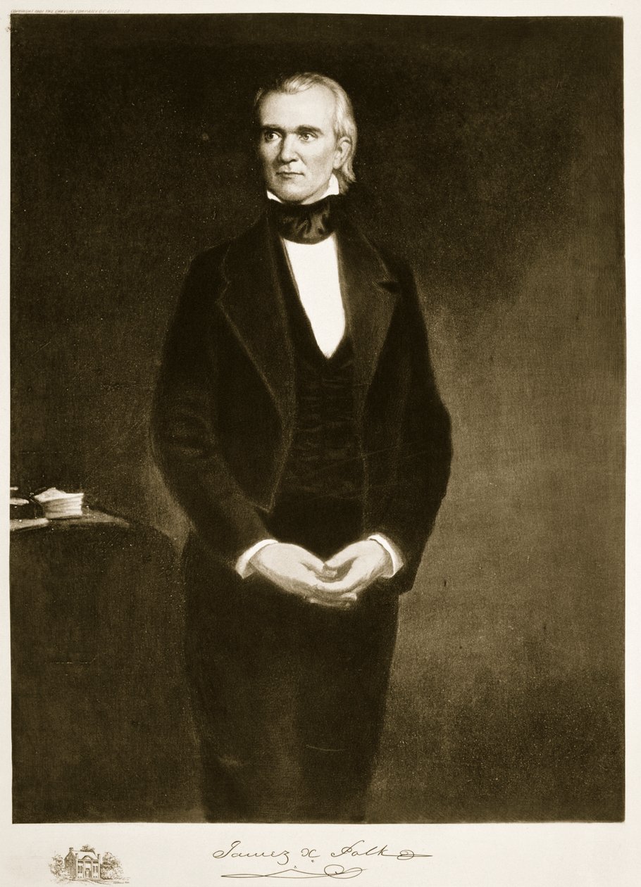 ジェームズK.ポーク（1795-1849）、アメリカ合衆国の第11代大統領、パブ。 1901（グラビア） 作： ジョージピーターアレクサンダーヒーリー