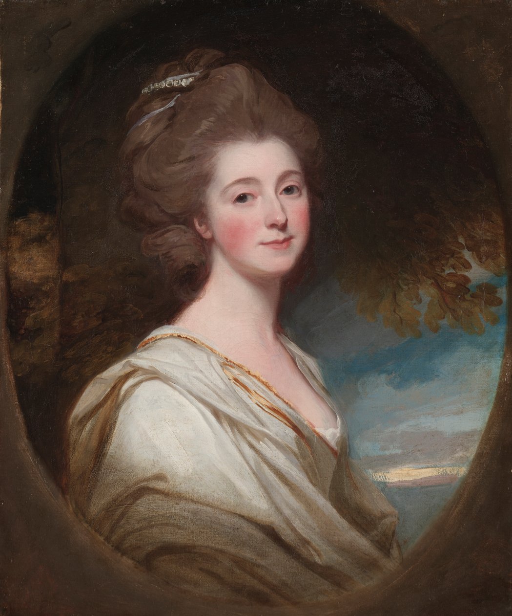 ジェーン・ホスキンスの肖像 1778-1780年頃 油彩・カンヴァス 作： ジョージ・ロムニー