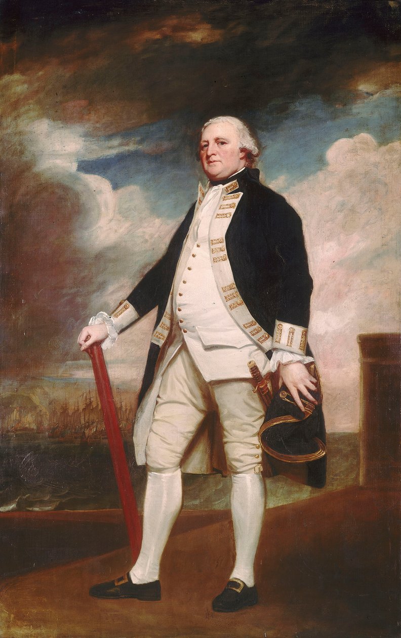 ジョージ・ダービー副提督（1720～1790年頃） 作： ジョージ・ロムニー
