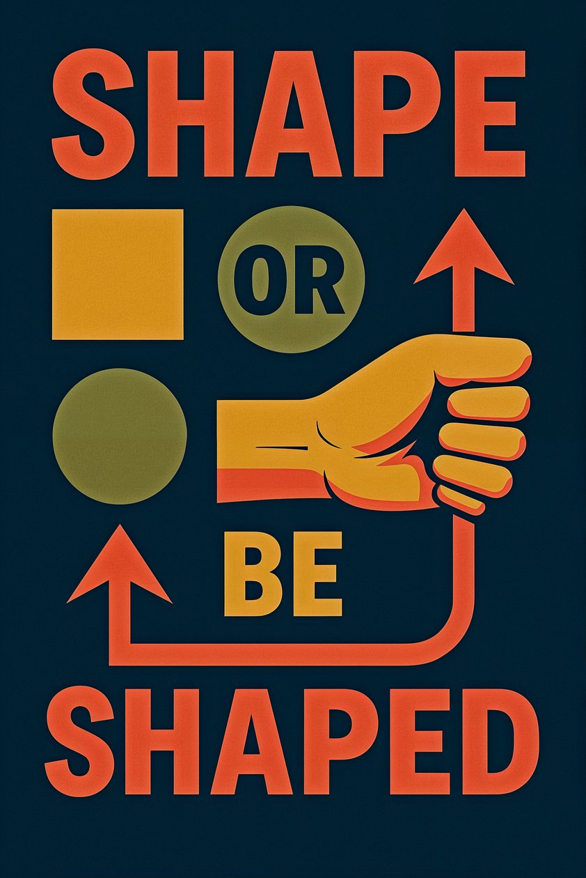 2025年『SHAPE OR BE SHAPED』（アクリル、キャンバス） 作： ジョージ・ロザリー