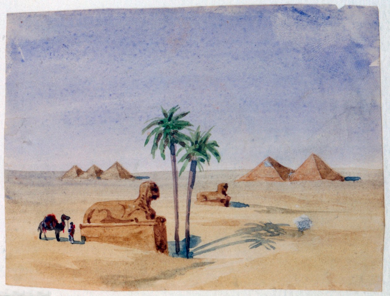 スフィンクスとピラミッド、ギザII、1820-1876 作： ジョージ・サンド