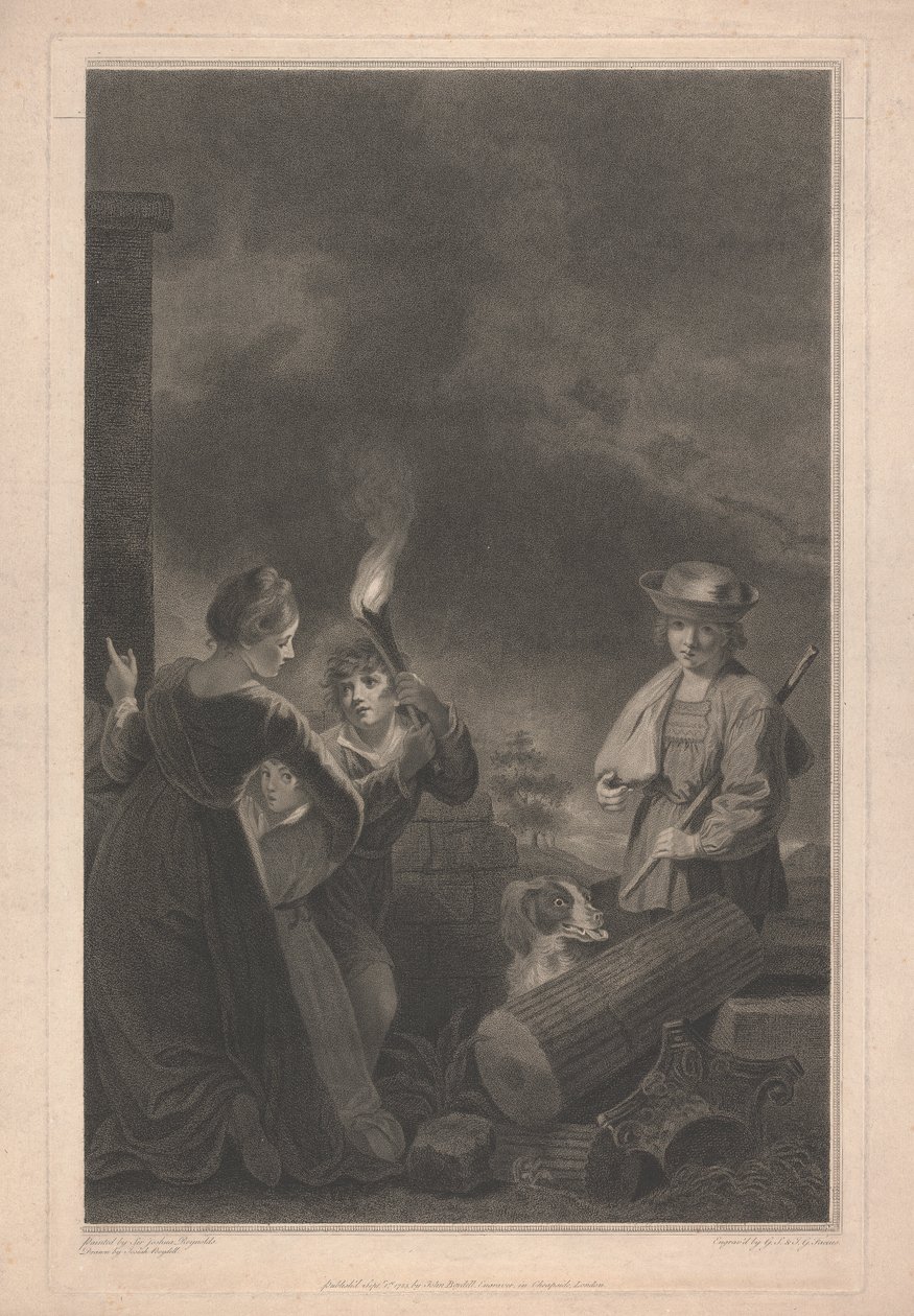 Janela oeste da capela, New College Oxford: pastor e cachorro, parte da janela da natividade 作： ジョージ・ジークムント・ファシウス