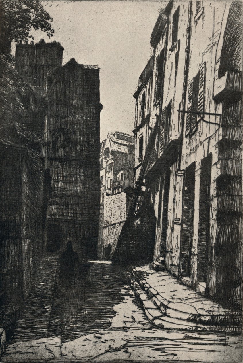 「Rue des Pretres-St Severin」、1915 年。 作： ジョージTプロウマン