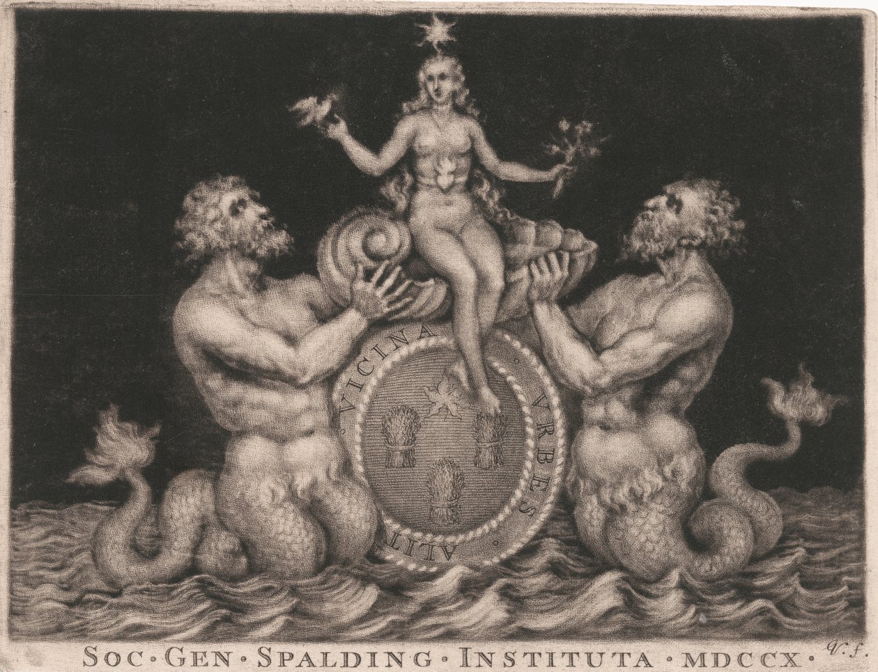 Bookplate: A Sociedade de Cavalheiros Spalding 作： ジョージ・バーチュー