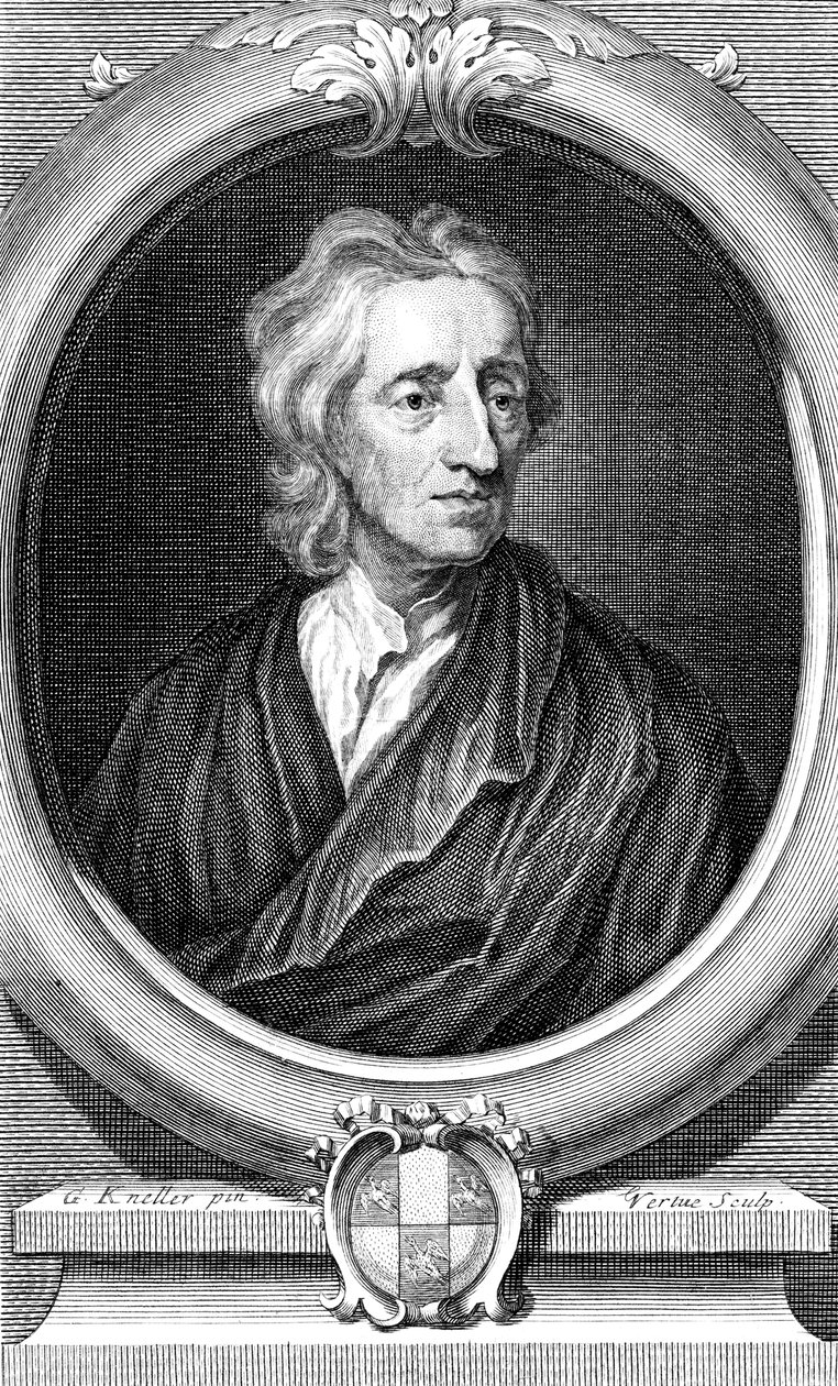 ジョン・ロック、英語哲学者、c1713 作： ジョージ・バーチュー