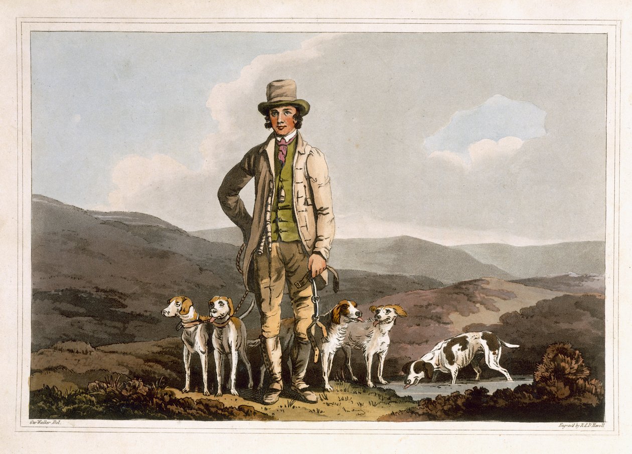 ロバートハヴェル長老によって刻まれた犬のブレーカー、1814年にロビンソンと息子、リーズによって公開 作： ジョージ・ウォーカー