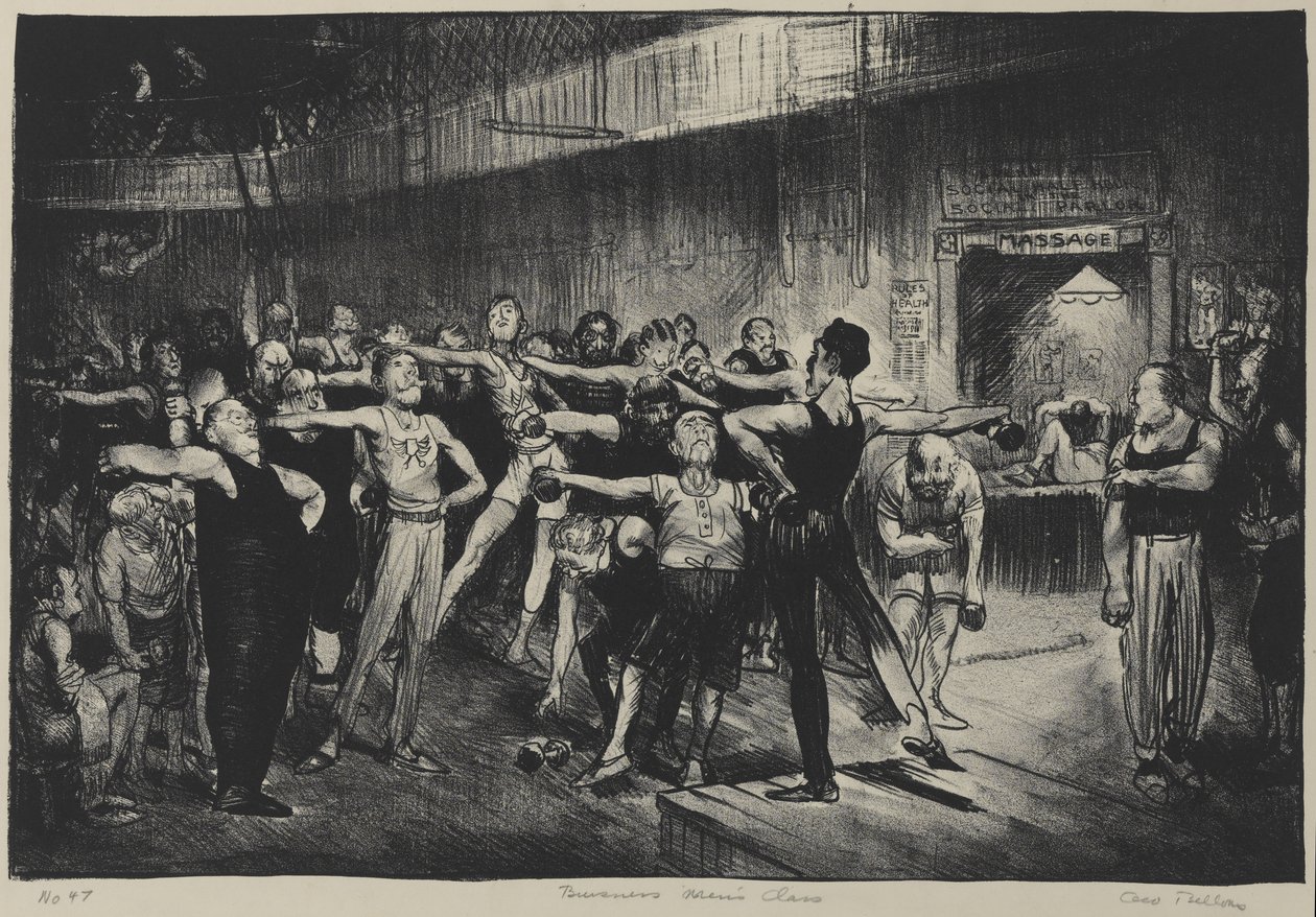ビジネスメンズクラス（ビジネスメンズクラス、YMCA）1916（織り紙上のリソ） 作： ジョージウェスリーベローズ