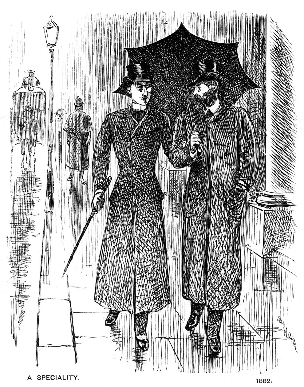 スペシャリティ、1882年1891年。 作： ジョージ・デュ・モーリエ