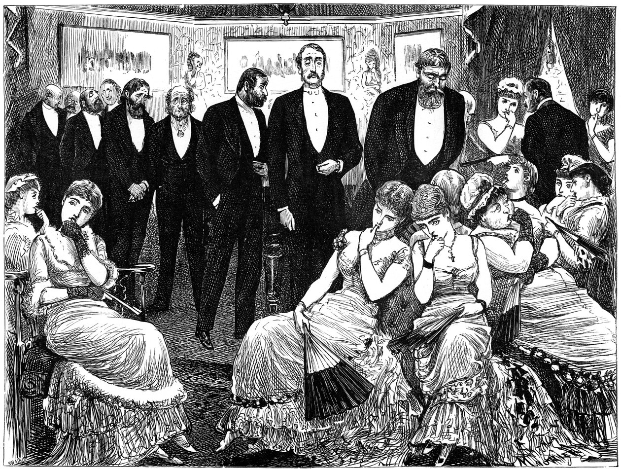 ビューティーマニアの悲惨な結果、1879 1891 作： ジョージ・デュ・モーリエ