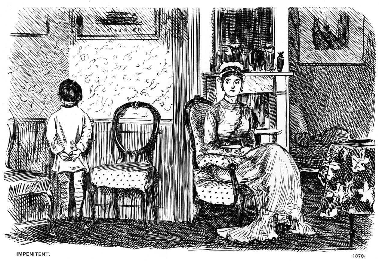 不可抗力、1878年1891年 作： ジョージ・デュ・モーリエ