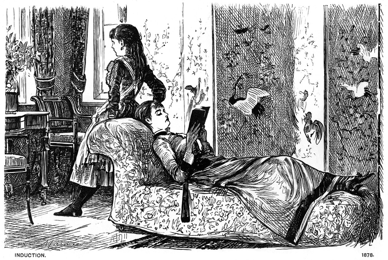 誘導、1878 1891。 作： ジョージ・デュ・モーリエ