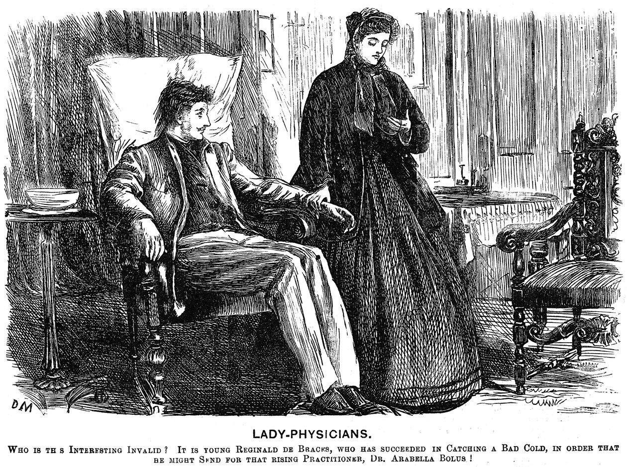女性医師、1865 作： ジョージ・デュ・モーリエ