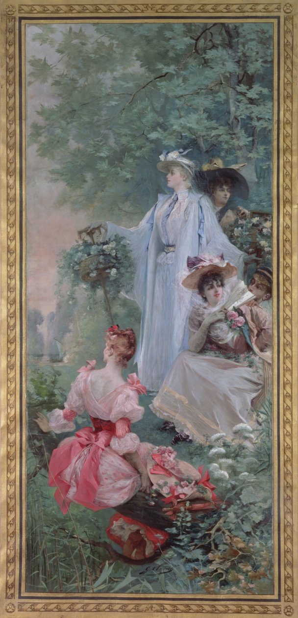 パリ近郊のフェトシャンペトル、1891年 作： ジョルジュ・クレール