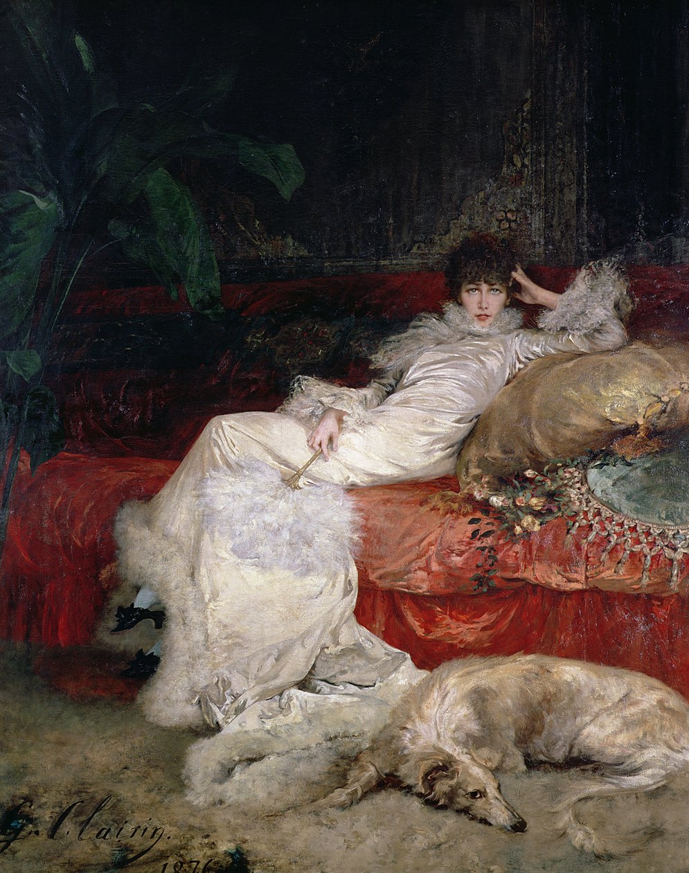 サラ・ベルナール（1844-1923）1876 作： ジョルジュ・クレール