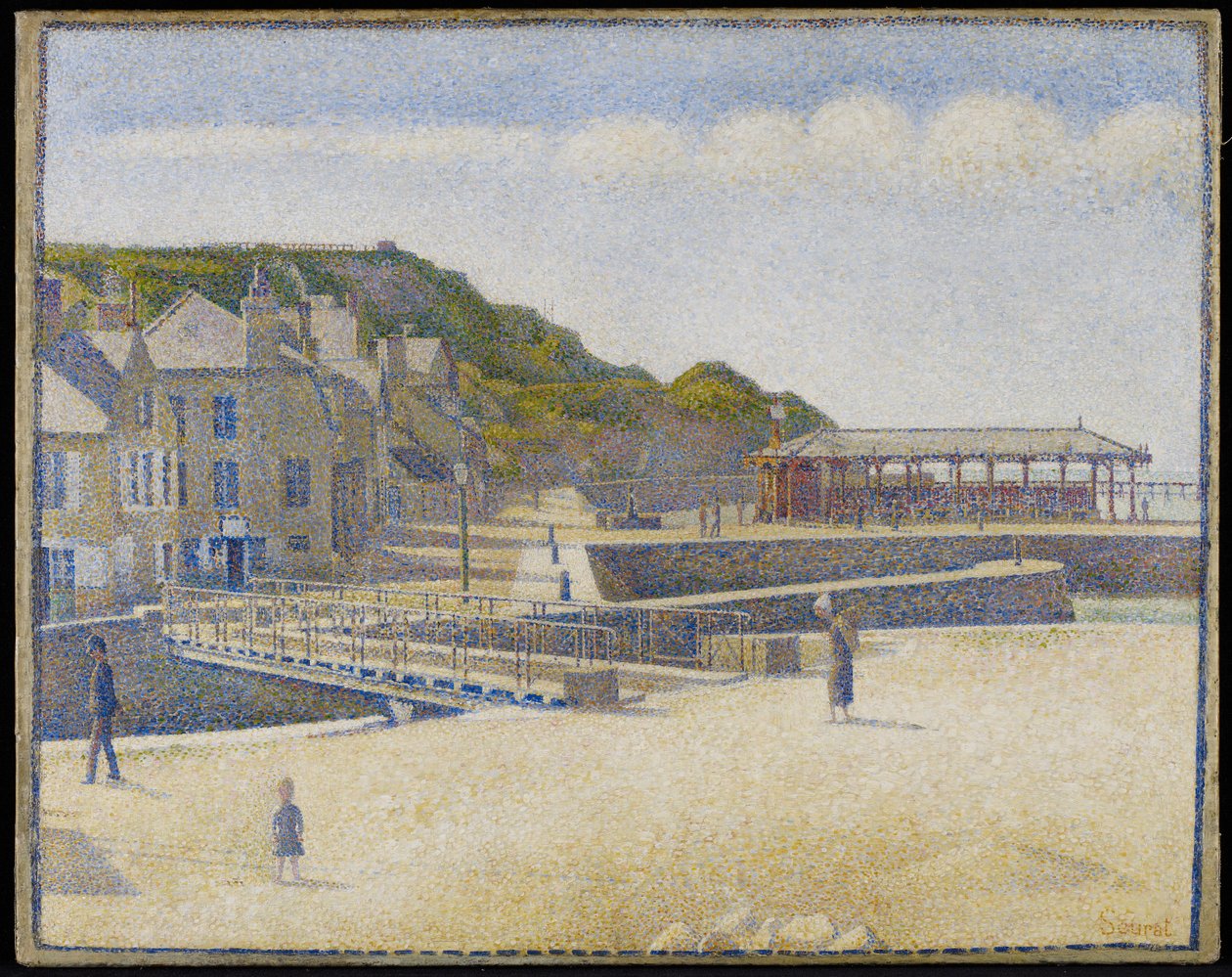 Port-en-Bessin、1888 作： ジョルジュ・スーラ