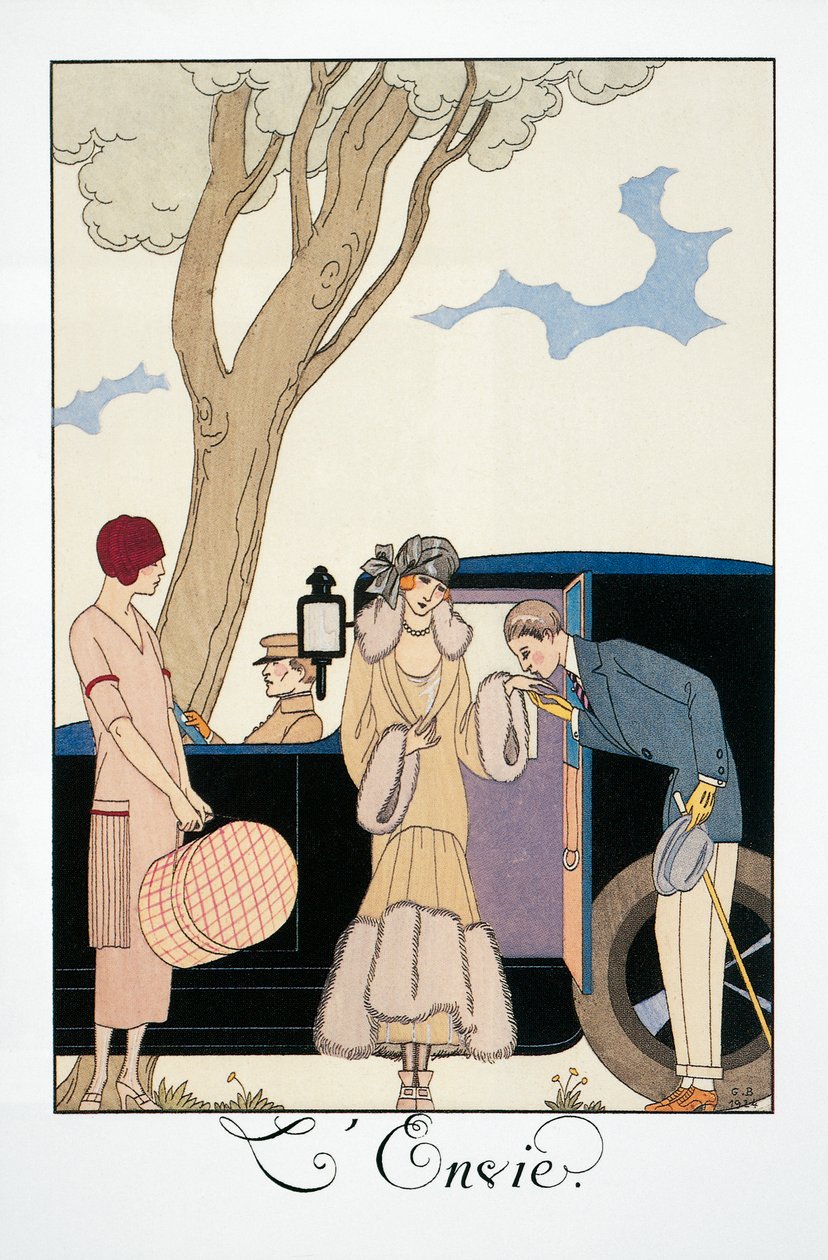 羨望、George Barbier (1882-1932) 著、Falbalas et