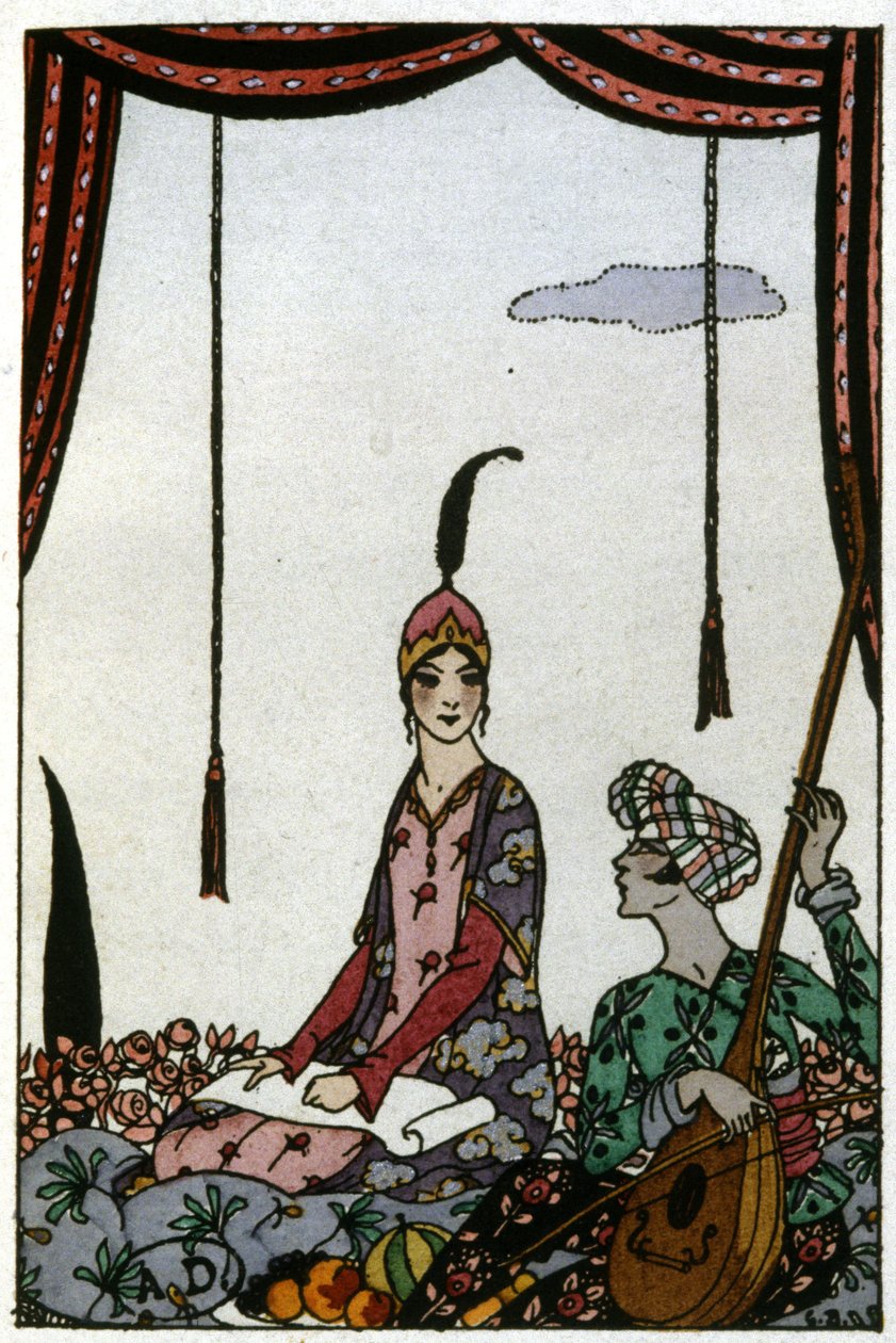 A rainha de Saba, c. 1920 (ilustração) 作： ジョルジュ・バーバー