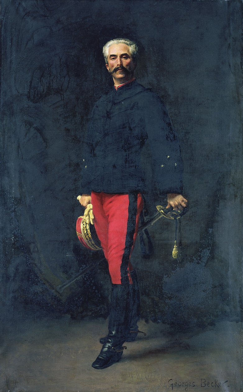 ガストン・オーギュスト将軍（1830-1909）ギャリフ侯爵 作： ジョルジュ・ベッカー