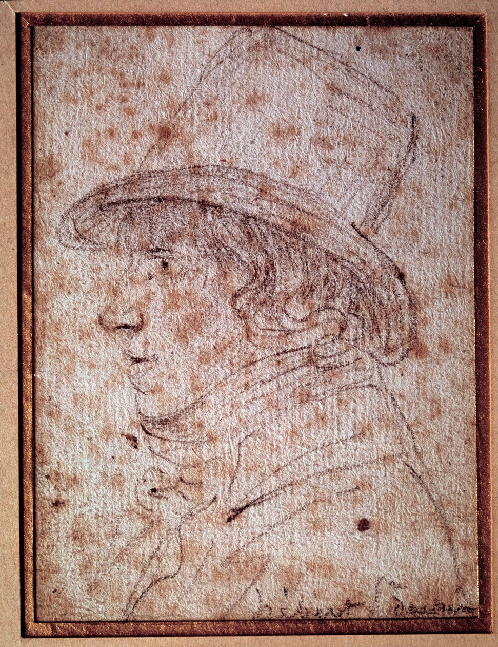 ジャック・ヘベール（1757-1794）の肖像。ジャーナリストであり、革命派の政治家であり、新聞「the father Duchesne」の創刊者。ガブリエルによるドローイング 作： ジョルジュ・フランソワ・ガブリエル