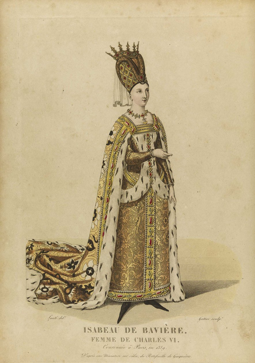 イザボー・ド・バヴィエール、フランス女王 (Isabelle de Baviere, ou de Wittelsbach Ingolstadt 作： ジョルジュ・ジャック・ガティン