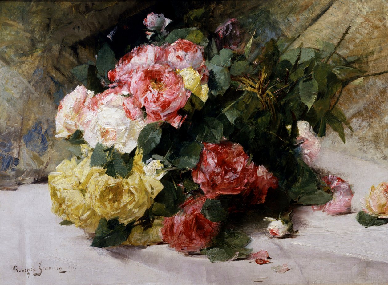 バラのブーケジョルジュ・ジャンナン（1841-1925）作 個人蔵