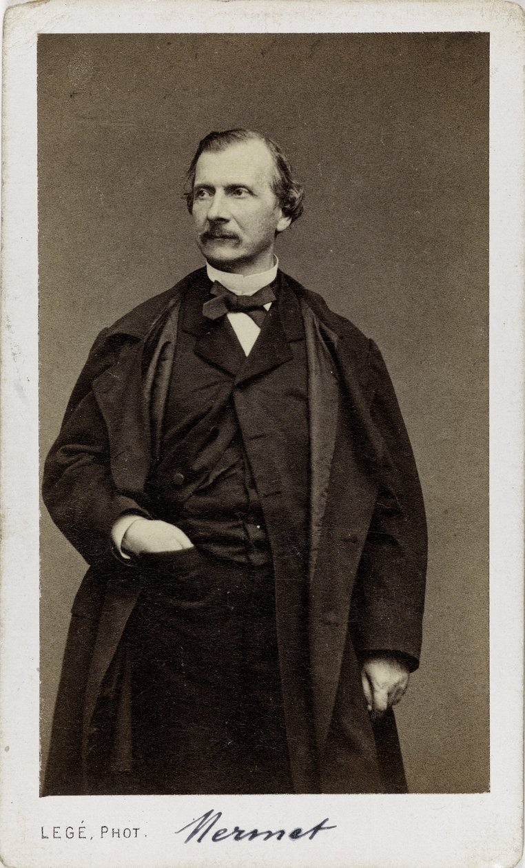 作曲家オーギュスト・メルメの肖像 1810-1889. 作： GeorgesMathurinLegé