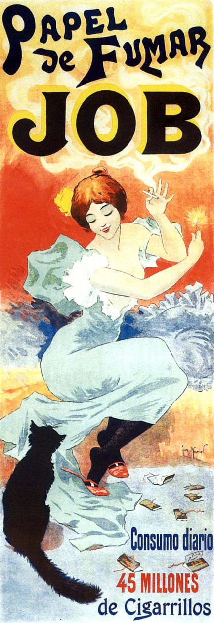 1894年、ジョブ紙の広告ポスター（ポスター） 作： ジョルジュ・ムニエ