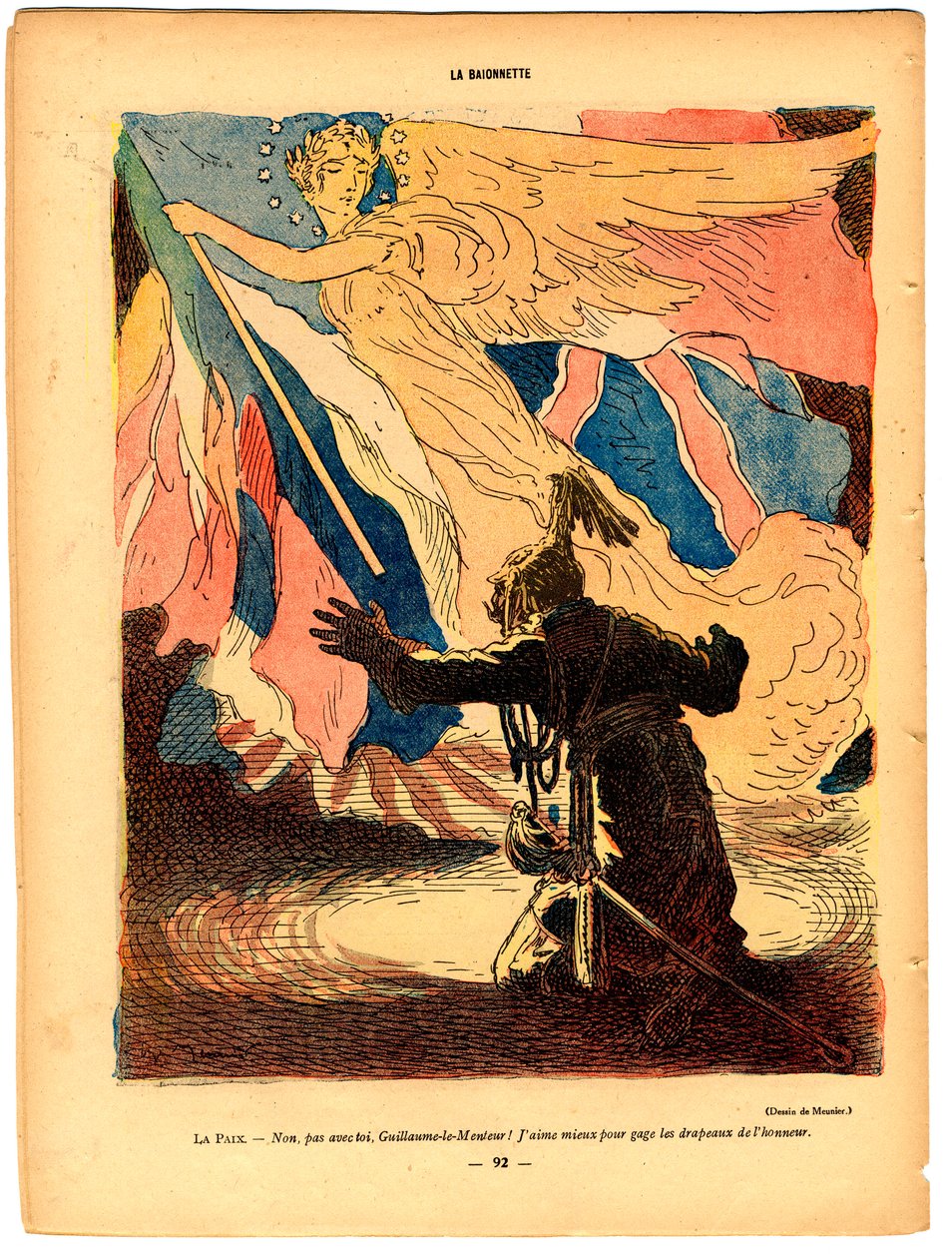 La Baionnette, Satirical in Colours 作： ジョルジュ・ムニエ