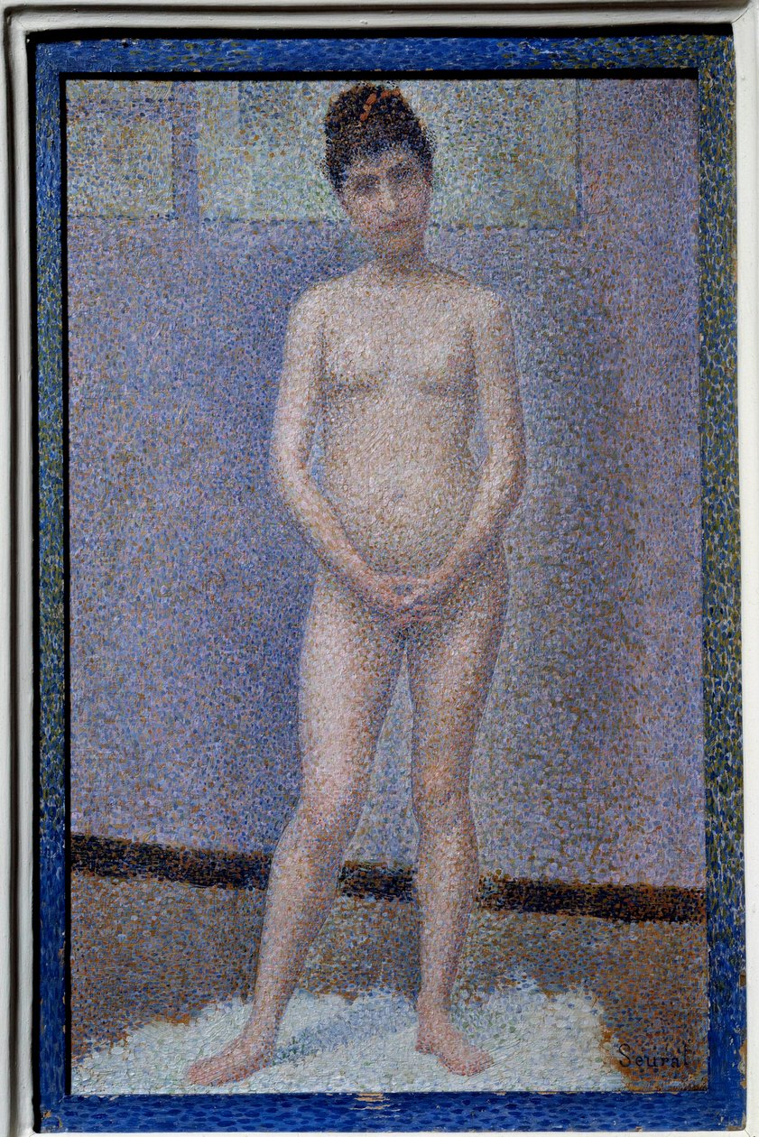 ジョルジュ・スーラ（1859-1891）のフェイスセッターの絵 作： ジョルジュ・ピエール・スーラ