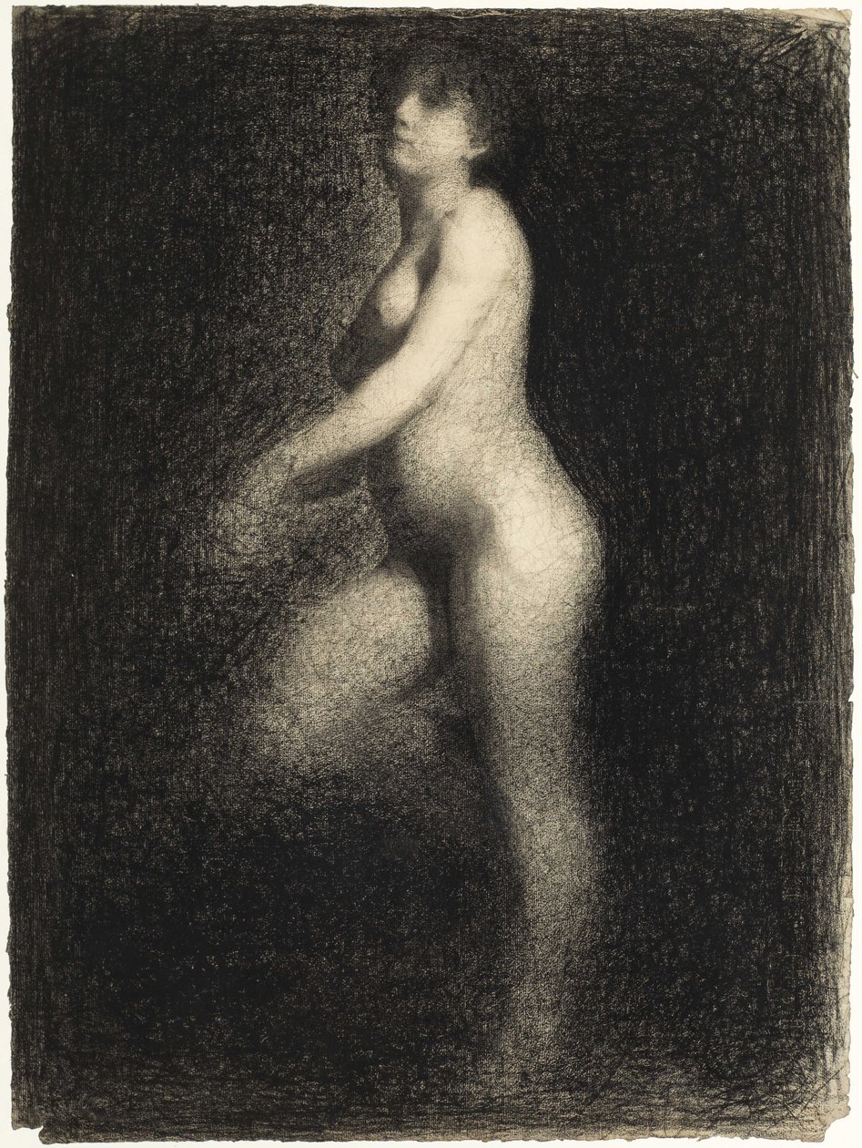 ヌード、1881～1882年頃。 作： ジョルジュ・ピエール・スーラ