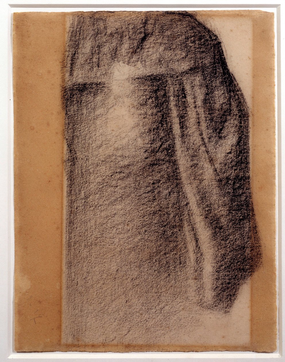 グランデジャテでの日曜日のスカートの研究ジョルジュセウラによる黒いチョークの描画 作： ジョルジュ・ピエール・スーラ