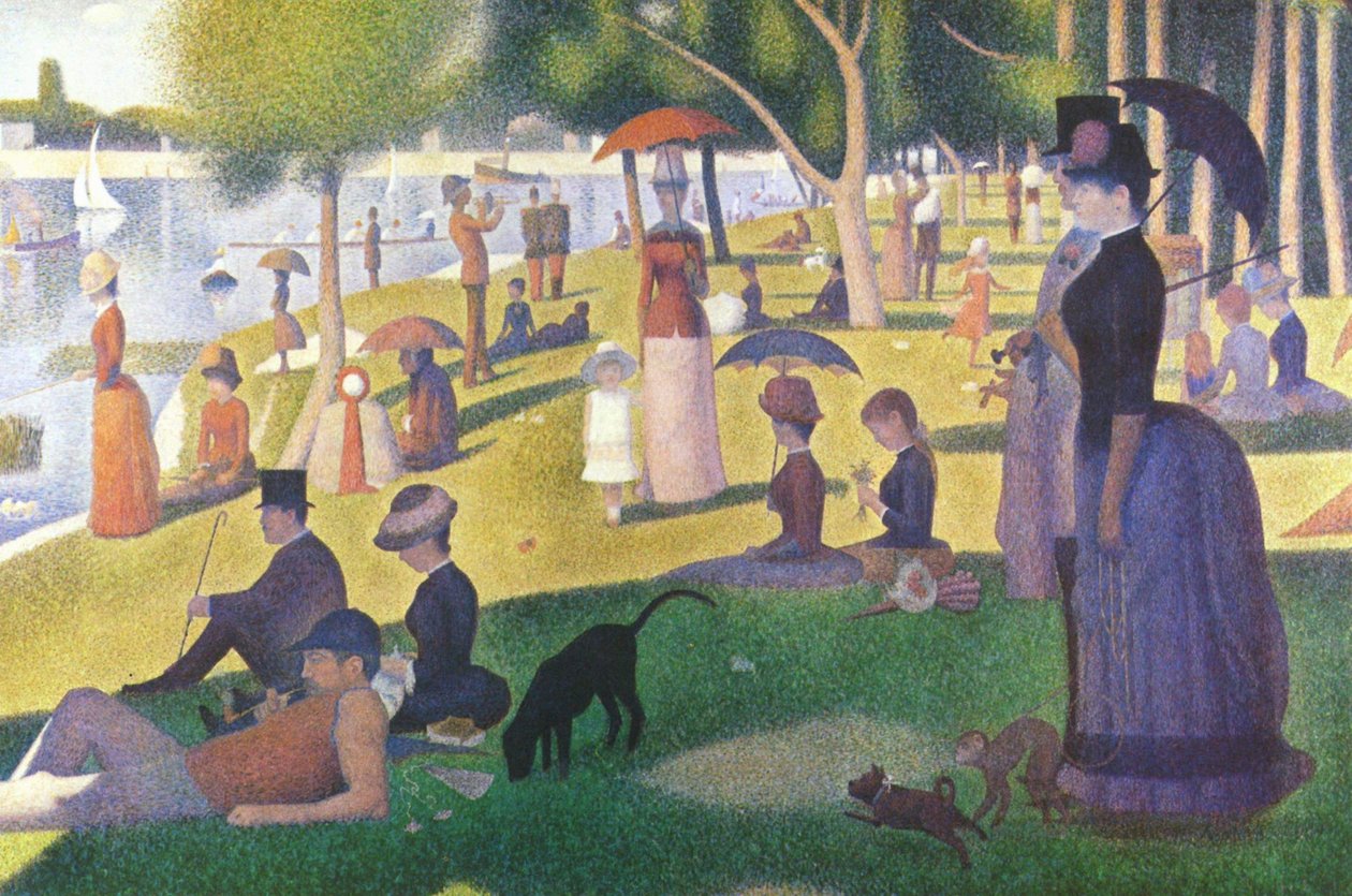 フランス語：Un dimanche après-midi à l'île de la Grande Jatte