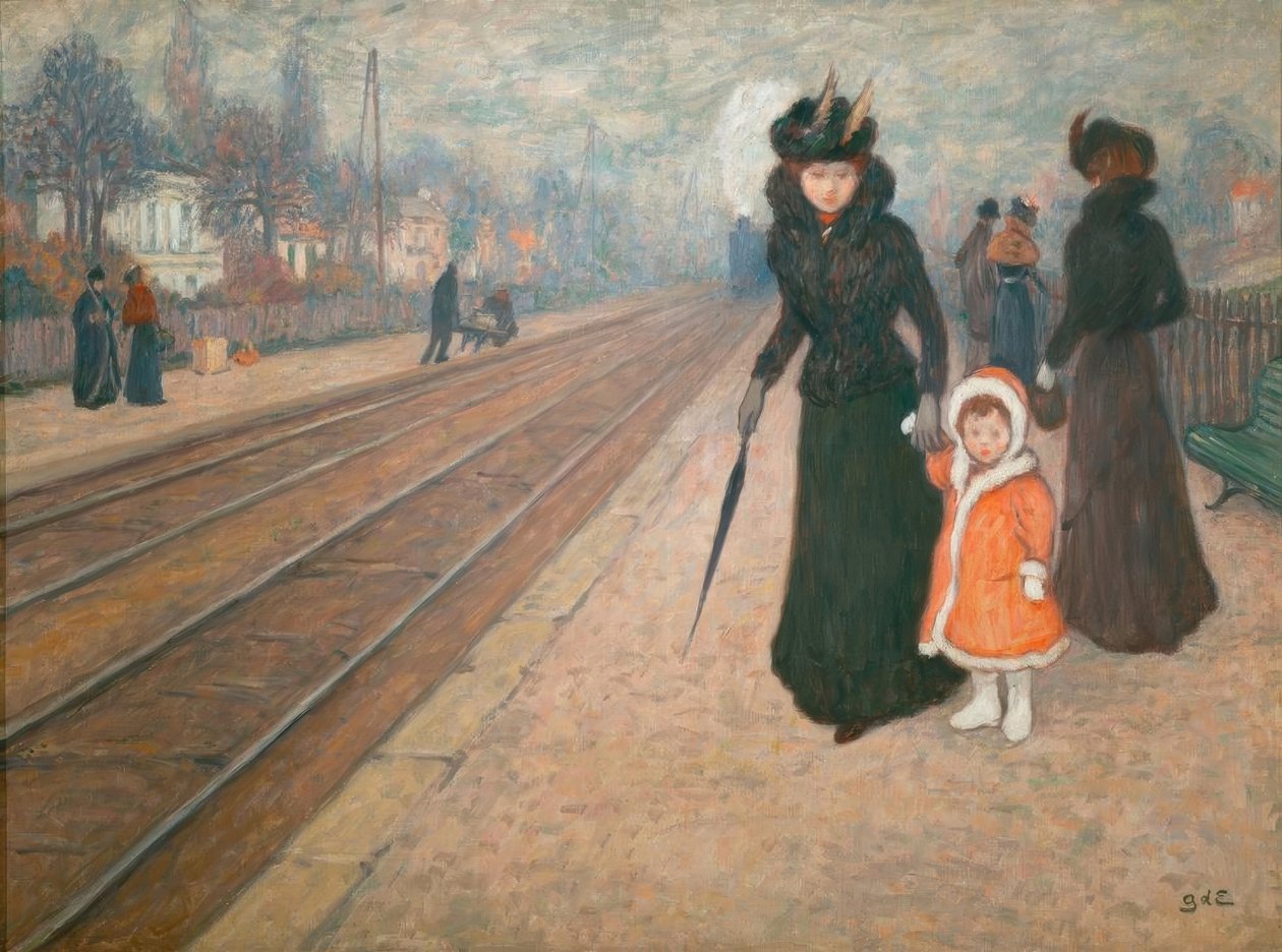 郊外の駅 作： ジョルジュ・デスパニャット