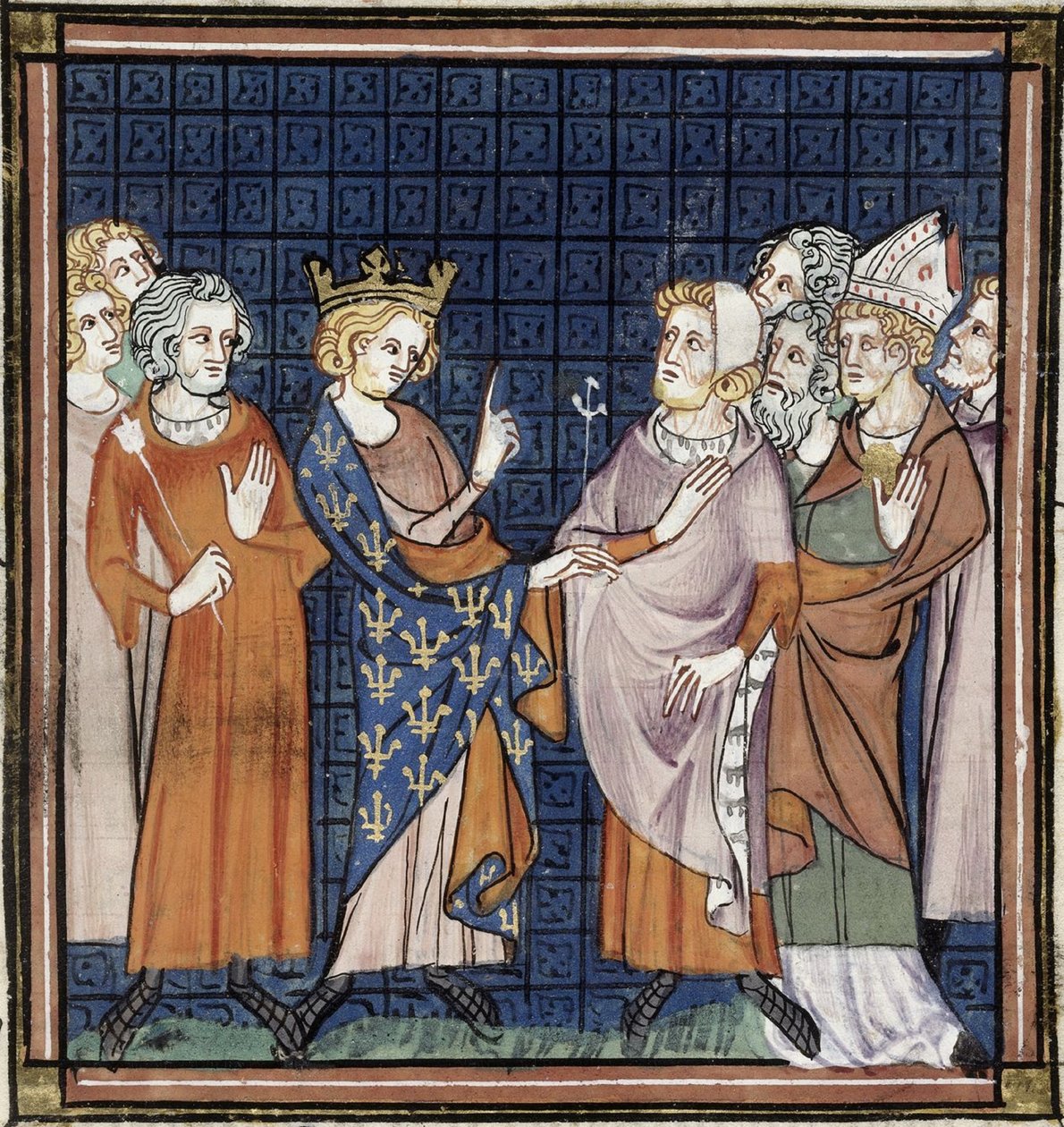 ランス公会議、フランス大時代誌、王立16 G VI f.258、1332-1350年頃 (22093699984) 作： トビリシのGeorgiaLevanRamishvili