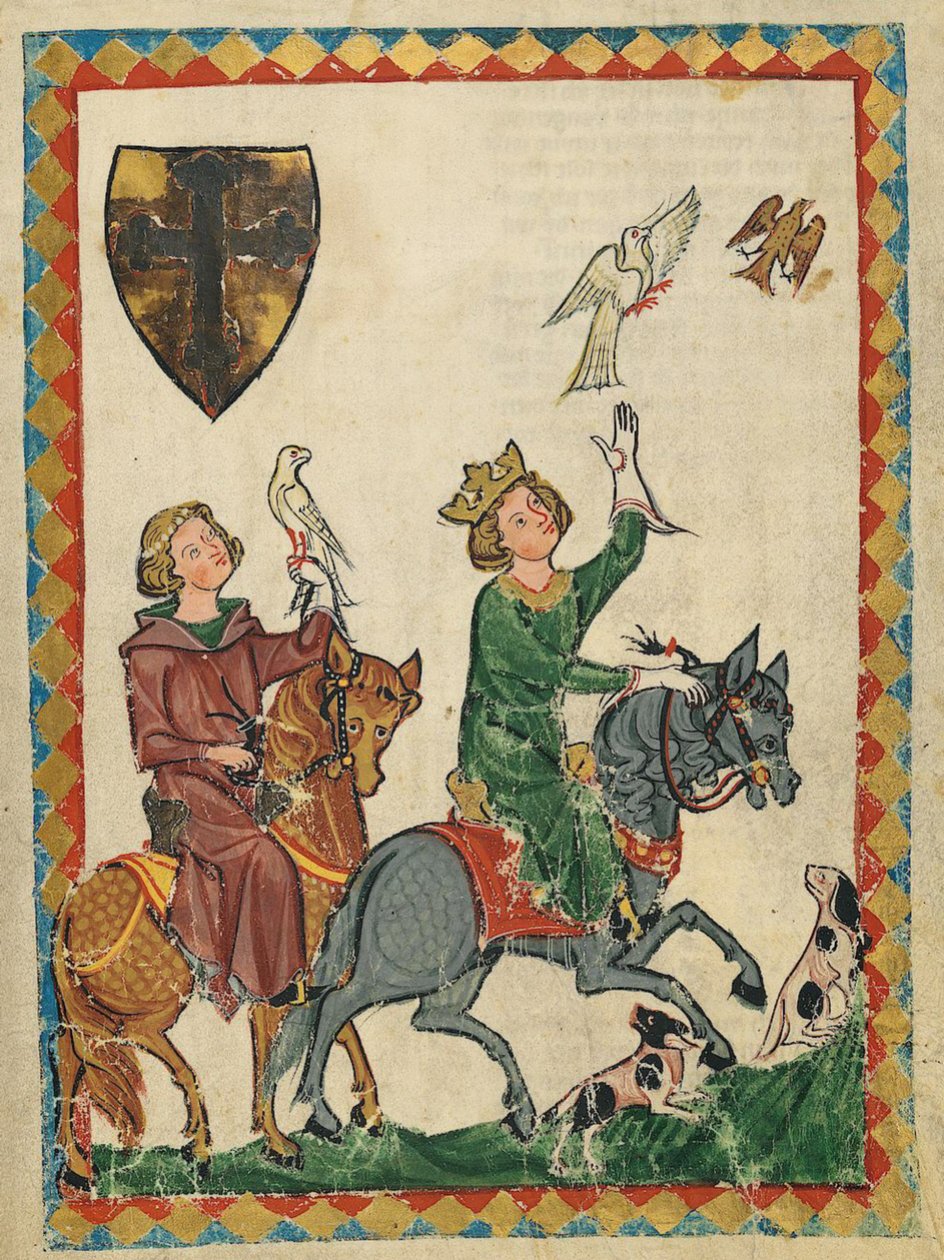 コンラディン王、マネッセ写本より、14世紀 (21944945384) 作： トビリシのGeorgiaLevanRamishvili