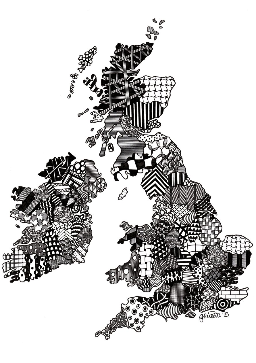 イギリス、2015年（ブリストルボードにインク） 作： ジョージナ・ナイズビット