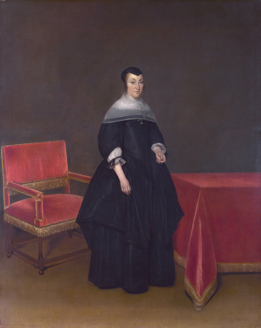 ヘルマンナ・ファン・デル・クライス（1615-1705）、アブラハム・ファン・スチュテレン（1600-1661）の妻 作： ヘラルトテルボルチ