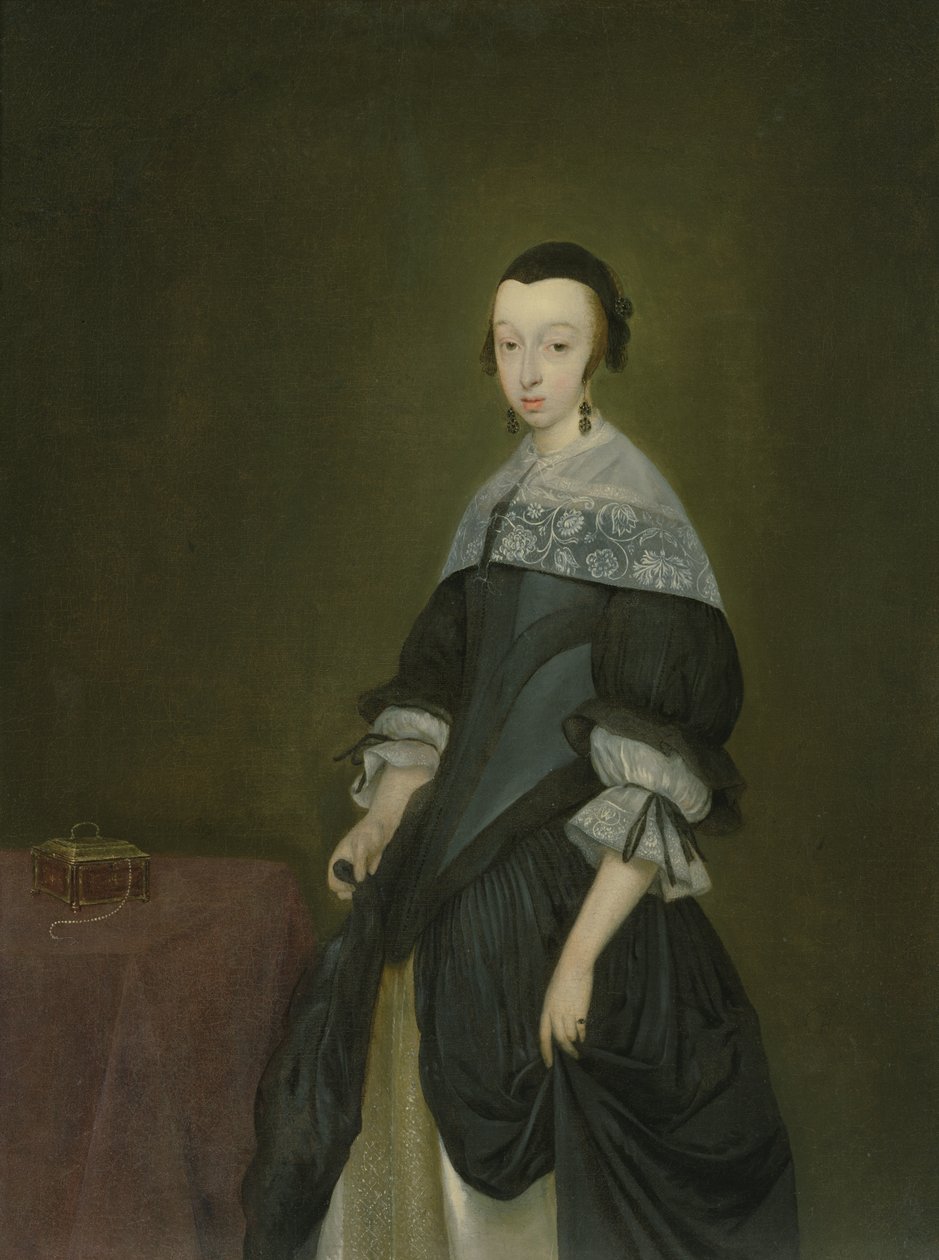 貴婦人の肖像、1667-8年頃（ペアについては64507を参照） 作： ヘラルトテルボルチ