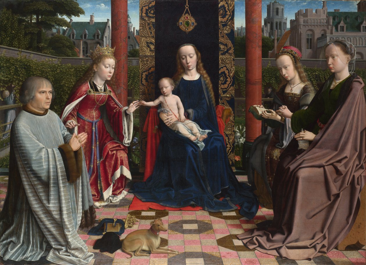 聖人とドナーの聖母子c。 1510 作： ジェラルド・デイビッド