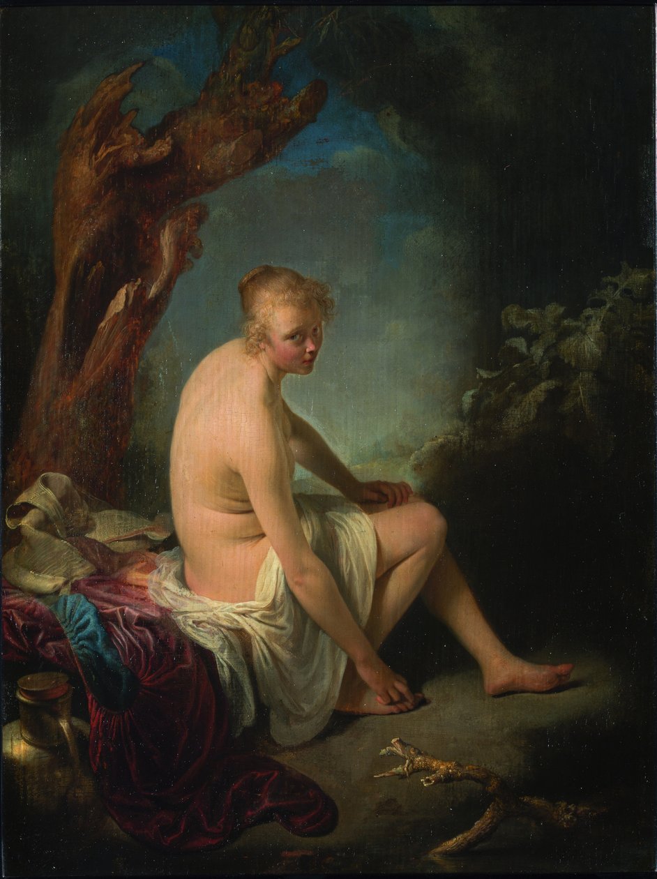 Bather、ca 1662-1665。 作： ゲリット・ドゥ