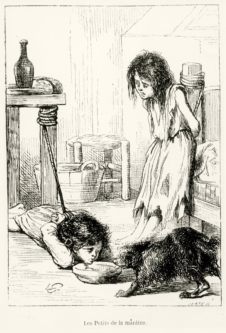 哀れな子供たち、「L」Anne Illustree、1868年のイラスト 作： ジェラルド・セギン