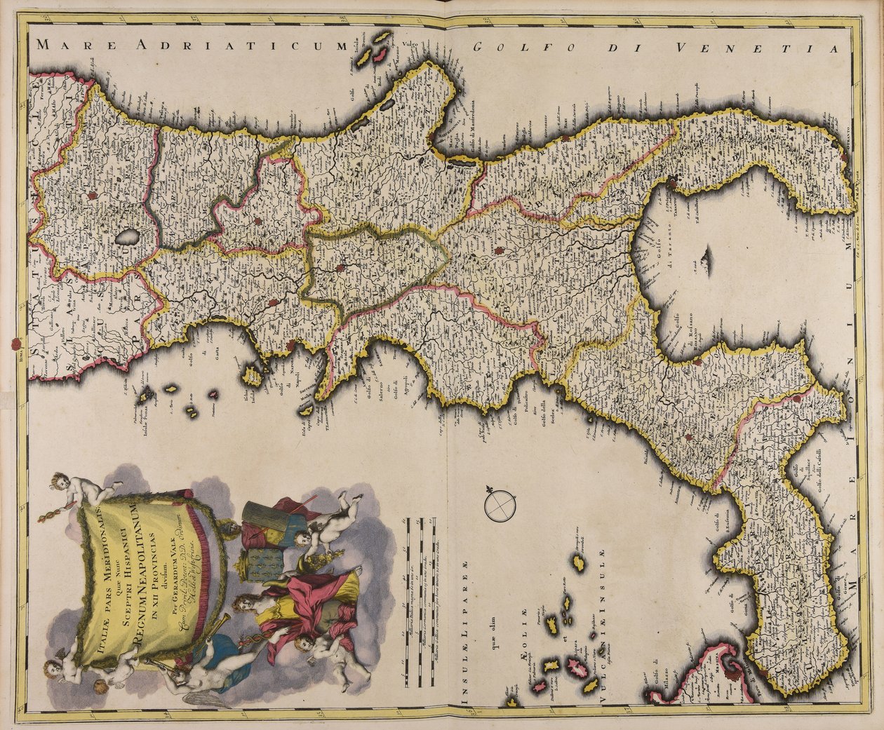ナポリ・ヒスパニキア公国がナポリ12州を統治していた時代から、イタリアは南北に広がっていた。 作： ジェラルド・ヴァルク