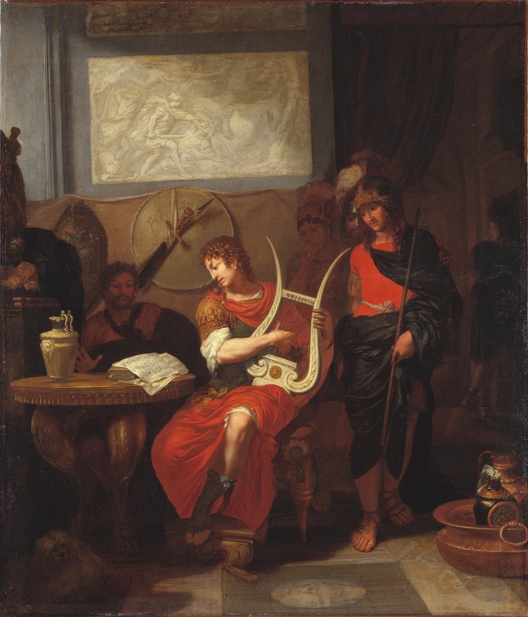 Achilles spielt die Leier bei der Ankunft der Gesandten von Agamemnon 作： ジェラール・ドゥ・レレス