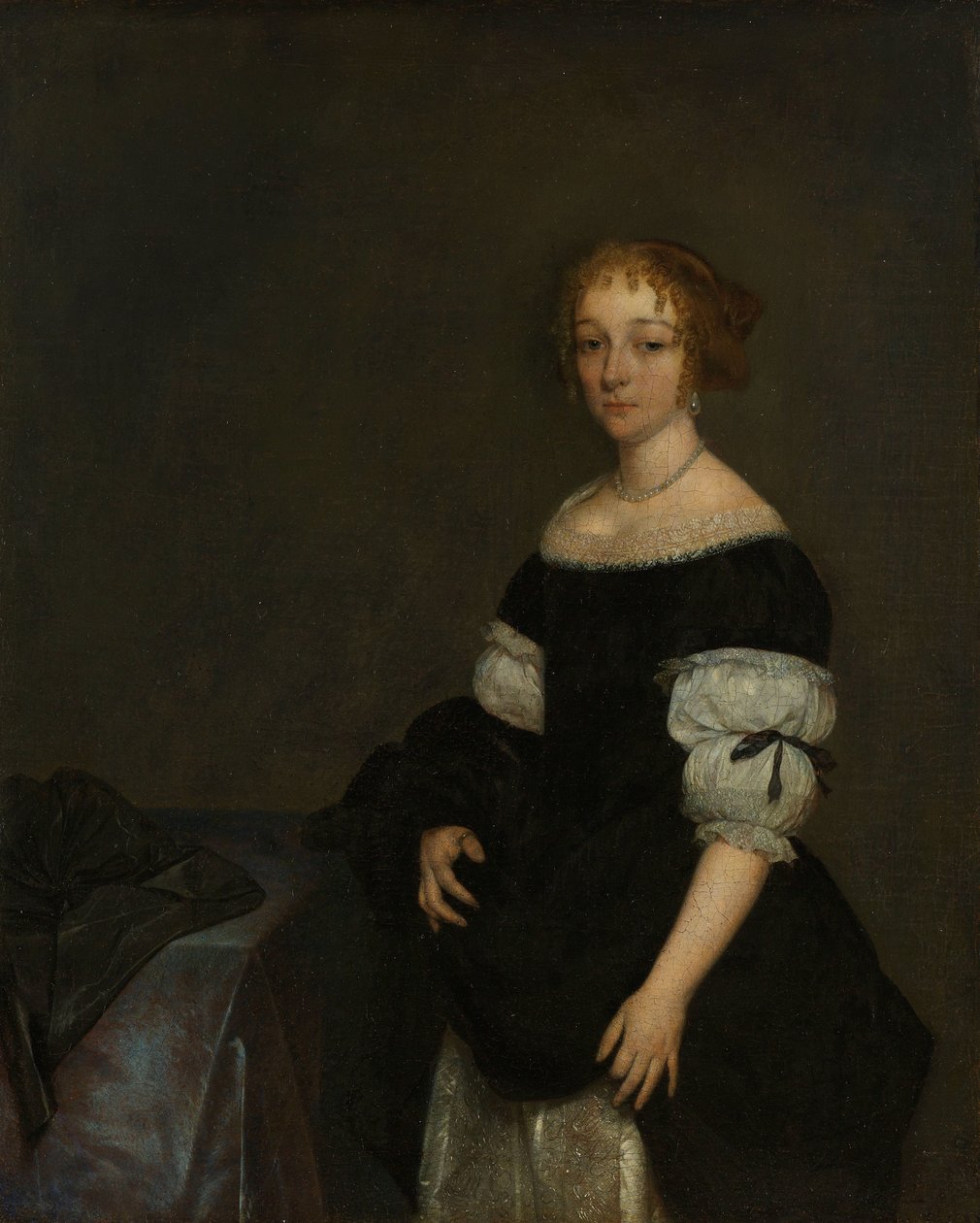 アレッタ・パンクラス (1649-1707) フランソワ・ド・ヴィックの妻 作： ヘラルト・テル・ボルチ（II）