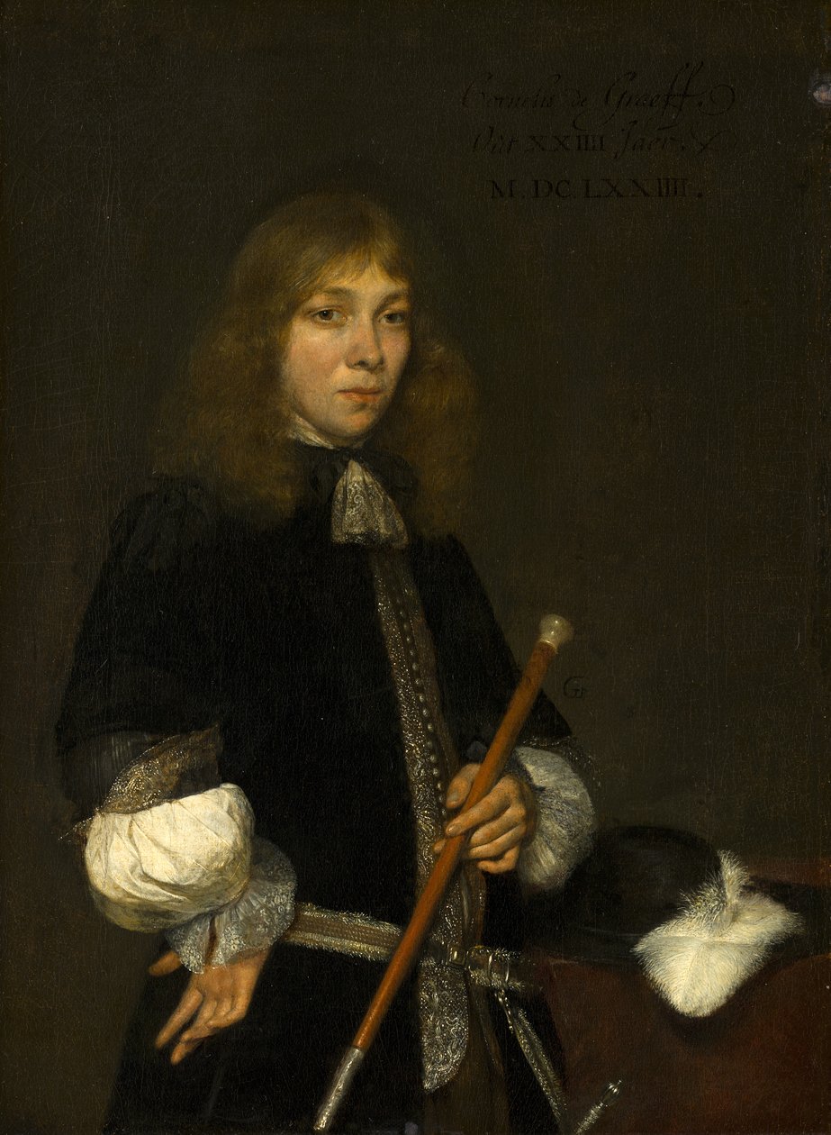 コルネリス・デ・グラーフの肖像 (1650-1678) 作： ヘラルトテルボルチ