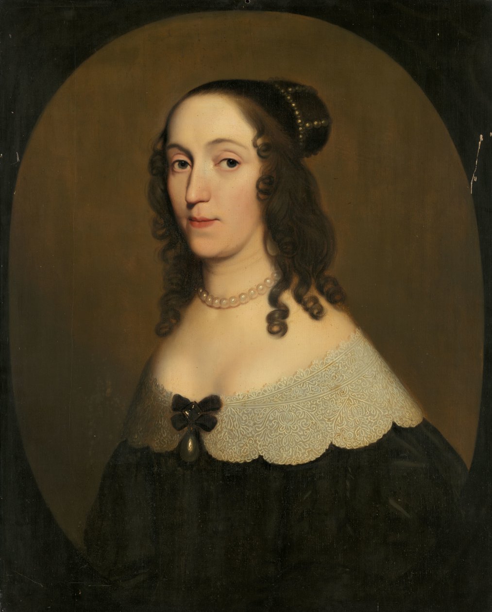 ソルムス＝ブラウンフェルス伯爵夫人ルイーズ・クリスティーナ (1606-69) の肖像 作： Gerard van Honthorst（のワークショップ）